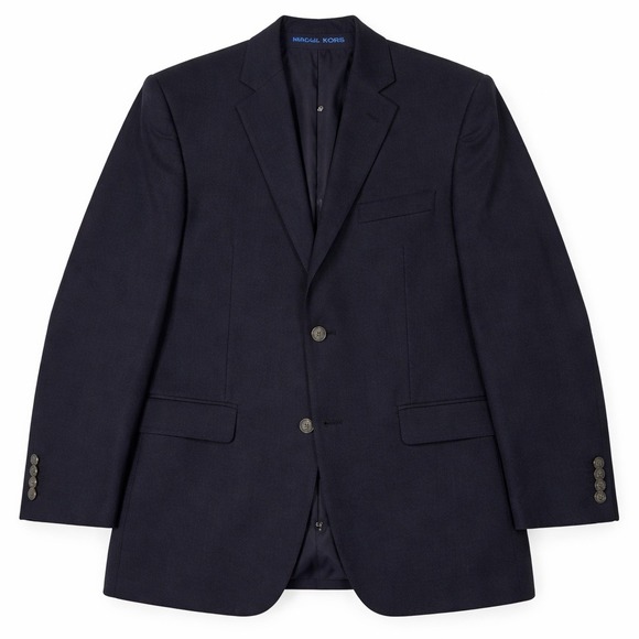 Michael Kors Wool Blend Blazer – 40R Navy Two Button Sport Coat